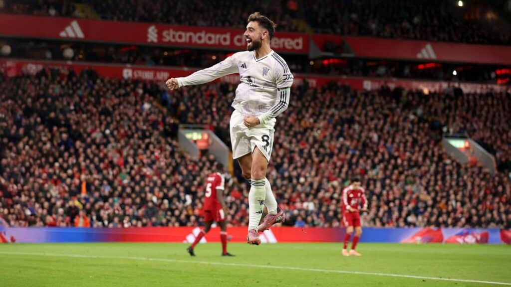 Бруну Фернандеш, «Манчестер Юнайтед», «Ливерпуль», АПЛ, Bruno Fernandes, Premier League, assists, assist leader, manchester united, united