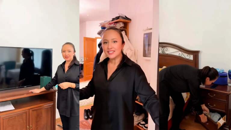 Жена Базарбека показала их служебную квартиру