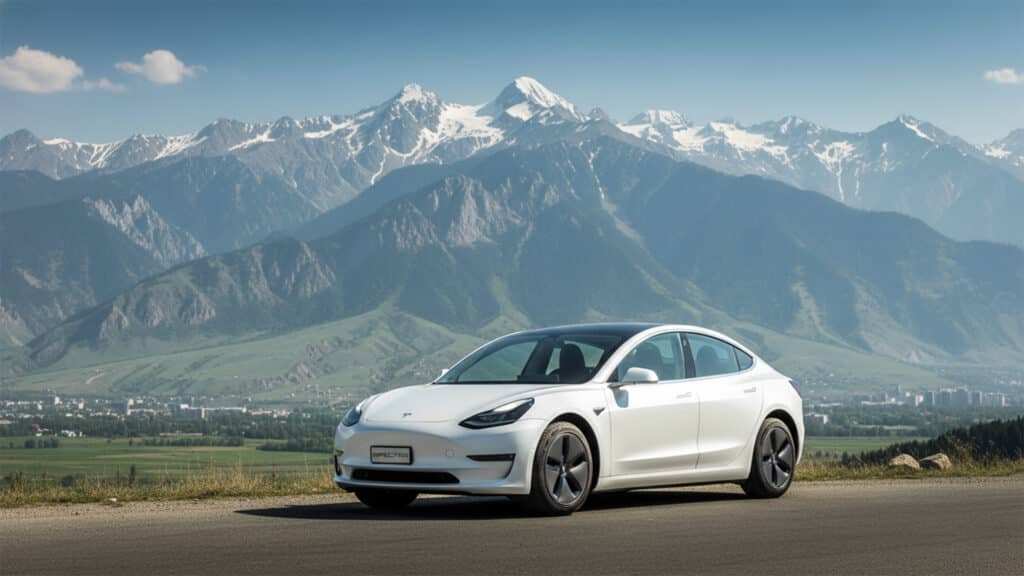 Алматылық азамат электрокөлікті жалға беруден миллиондап табыс тапты / Фото: коллаж kursiv.media, бильд-редактор: Серикжан Ковланбаев