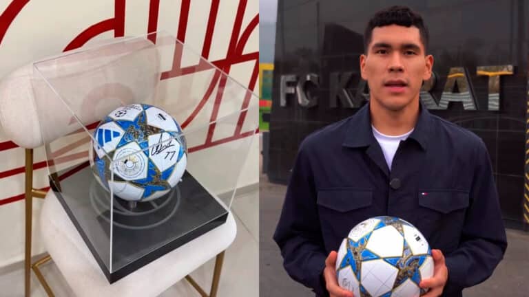 Мяч с автографом звезды 