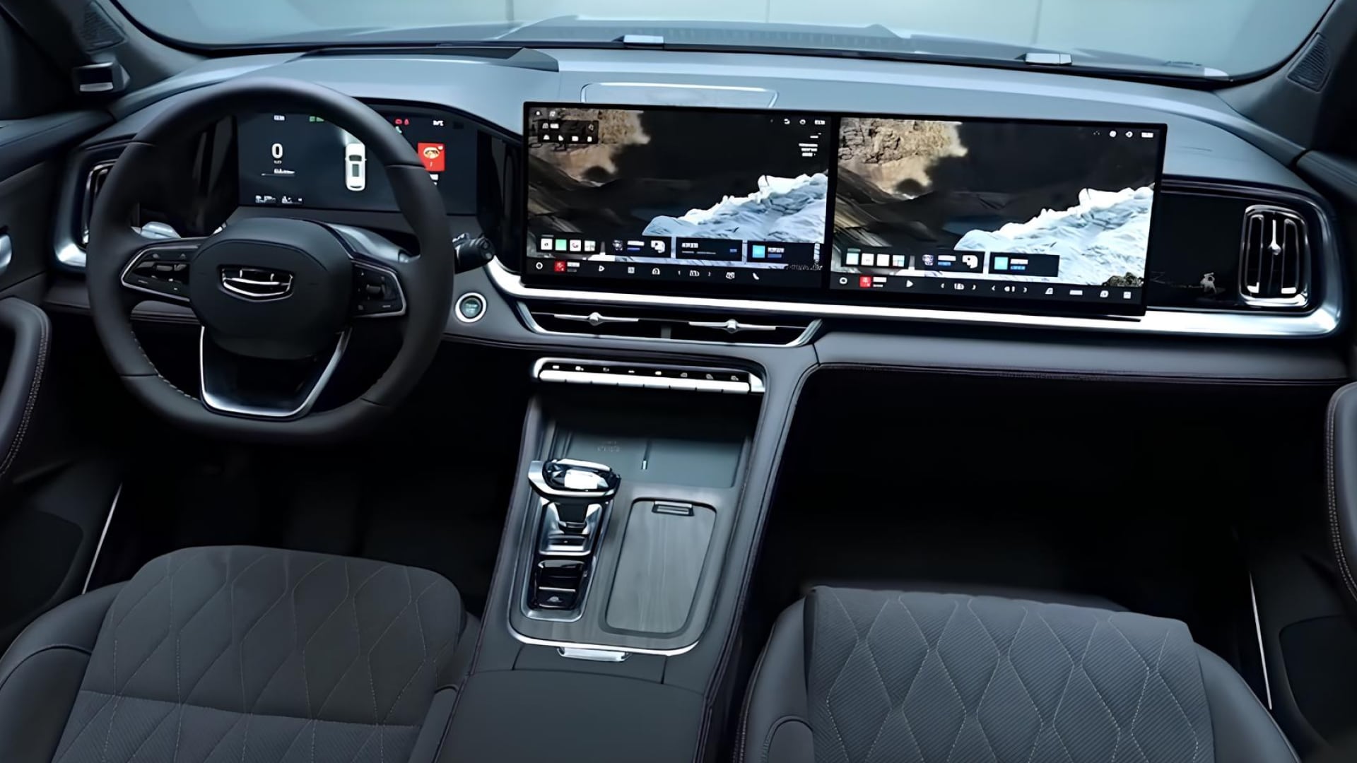 салон обновленного Geely Monjaro, Geely Monjaro обзор, джили монжаро, новый монджаро обзор