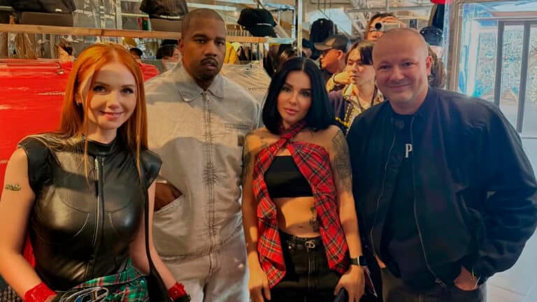Канье Уэст встретился с солистками «Тату» и Гошей Рубчинским в Японии