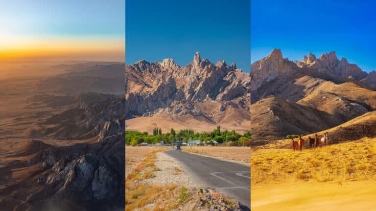 Казахстанцы восхищаются аулом с невероятными пейзажами на юге страны