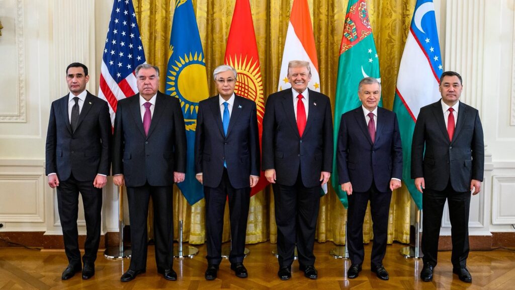 Қасым-Жомарт Тоқаев Дональд Трамп Садыр Жапаров Шавкат Мирзияев