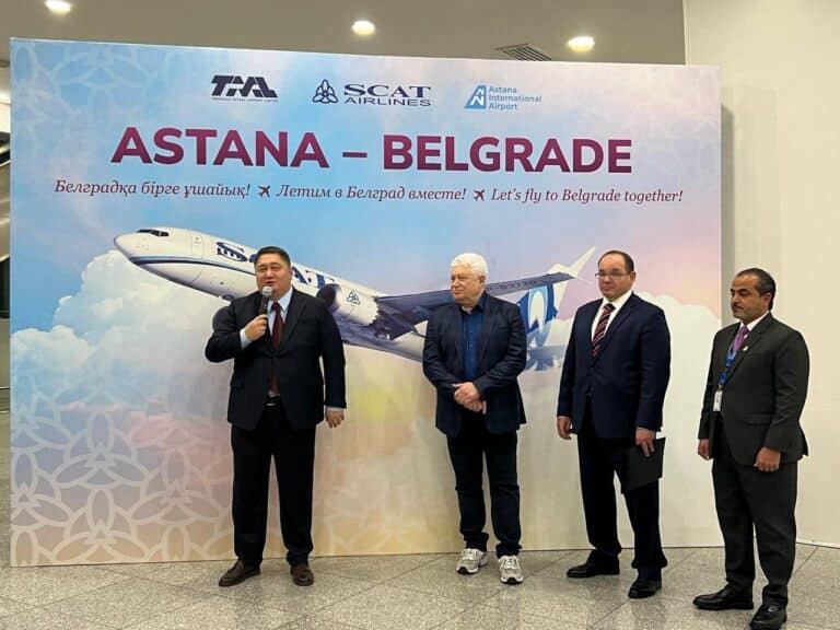 SCAT Airlines Астанадан Белградқа тікелей әуе рейсін ашты