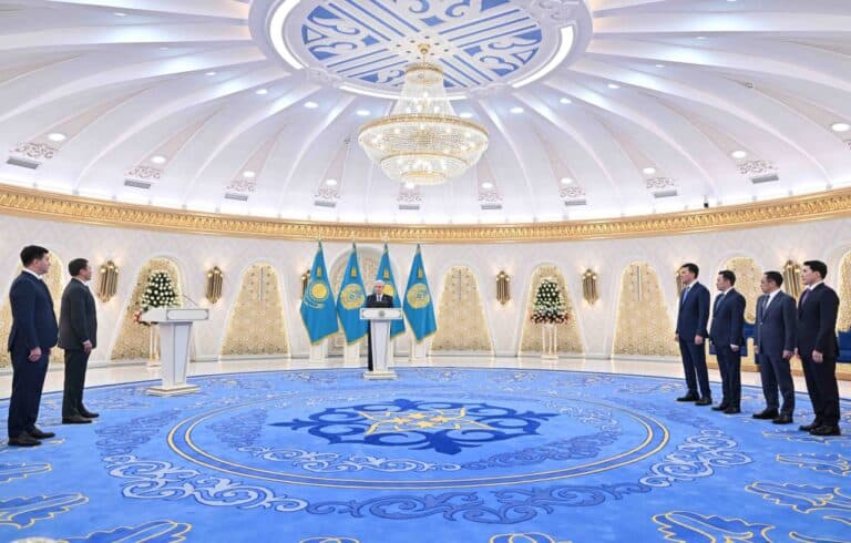 Президент РК встретился с главой World Boxing Геннадием Головкиным