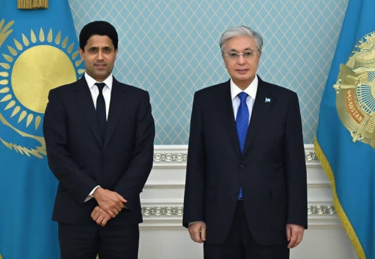 Тоқаев ПСЖ президенті Нассер Әл-Хелаифимен кездесті