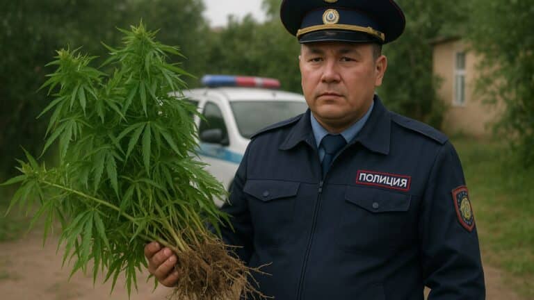 В Павлодаре полиция изъяла у жителя 150 кустов конопли