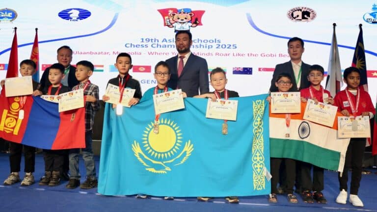 Шахматшы оқушылар Азия біріншілігінде 10 алтын жеңіп алды