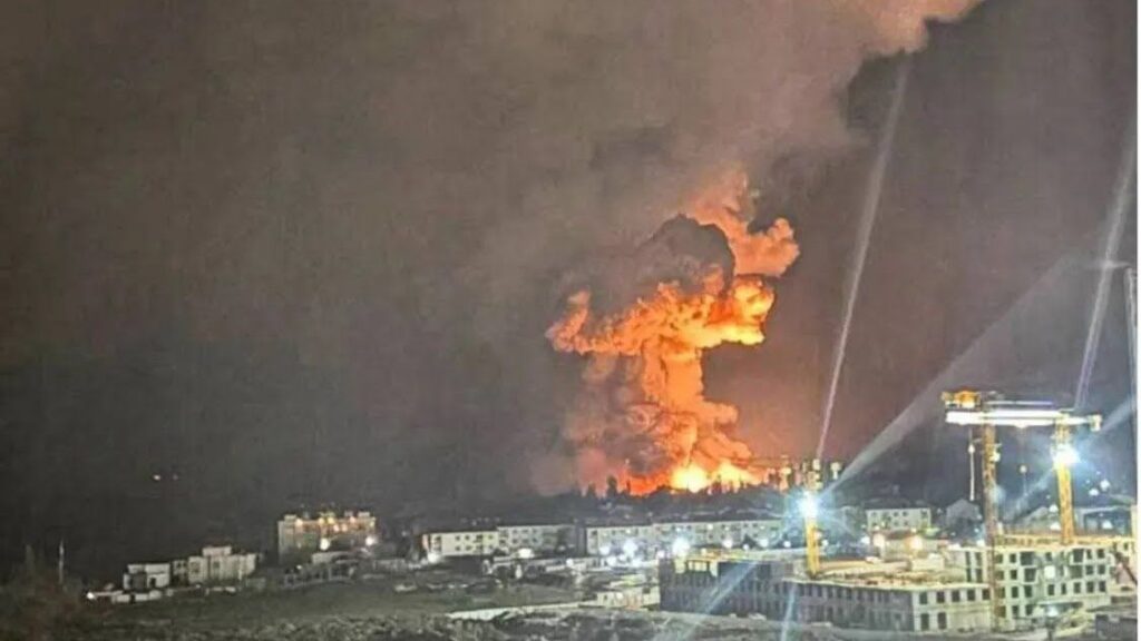 Шесхарис мұнай базасы жарылыс Новороссийск