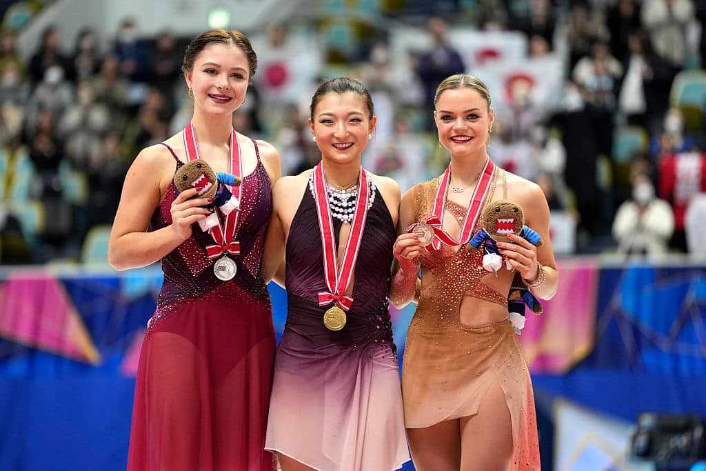 Казахстанская фигуристка Софья Самоделкина выиграла серебро на четвертом этапе Гран-при в Японии.