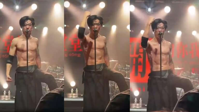 Посол Тайваня выступил на метал-концерте с голым торсом и в гриме