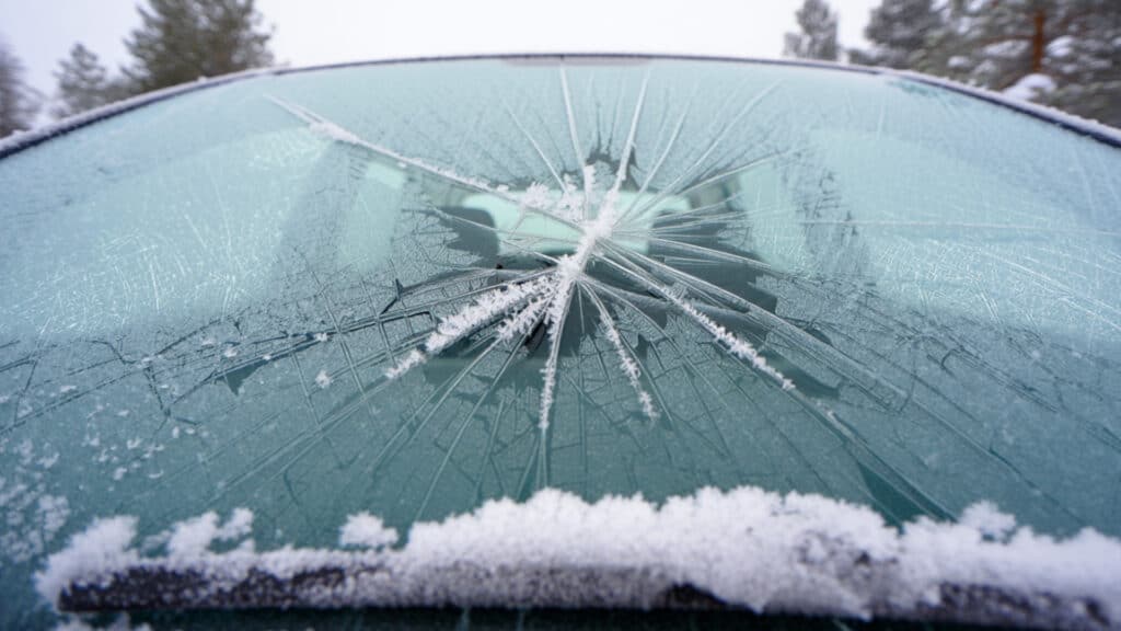 Когда лобовое стекло может треснуть на морозе и как этого избежать
