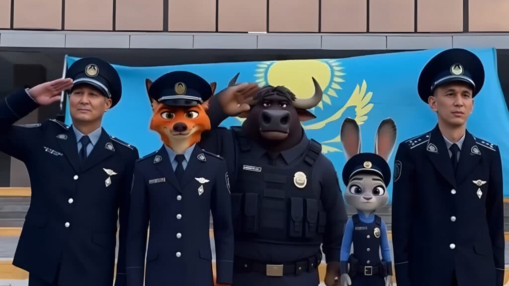 Фото: instagram.com/zhetysu.police, бильд-редактор: Адэлина Мамедова