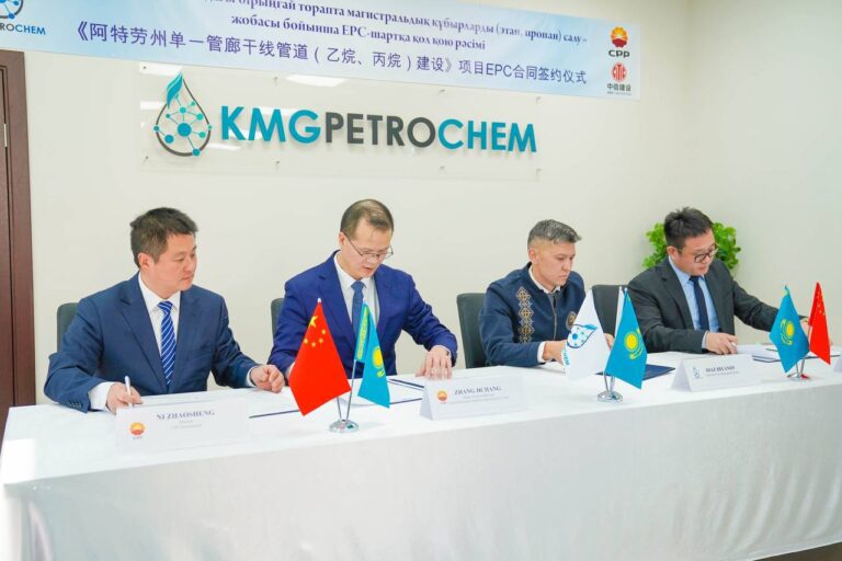 Китайский консорциум построит трубопроводы в Атырауской области