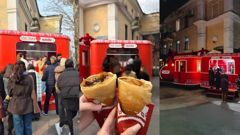 Праздничный поезд в центре Алматы стал популярной инстаграм-локацией