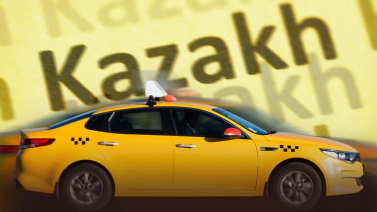 Такси в Темиртау проверяет знания казахского вместо оплаты
