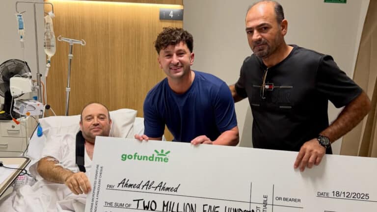 Man who disarmed gunman at Bondi Beach receives over $1 million in donations