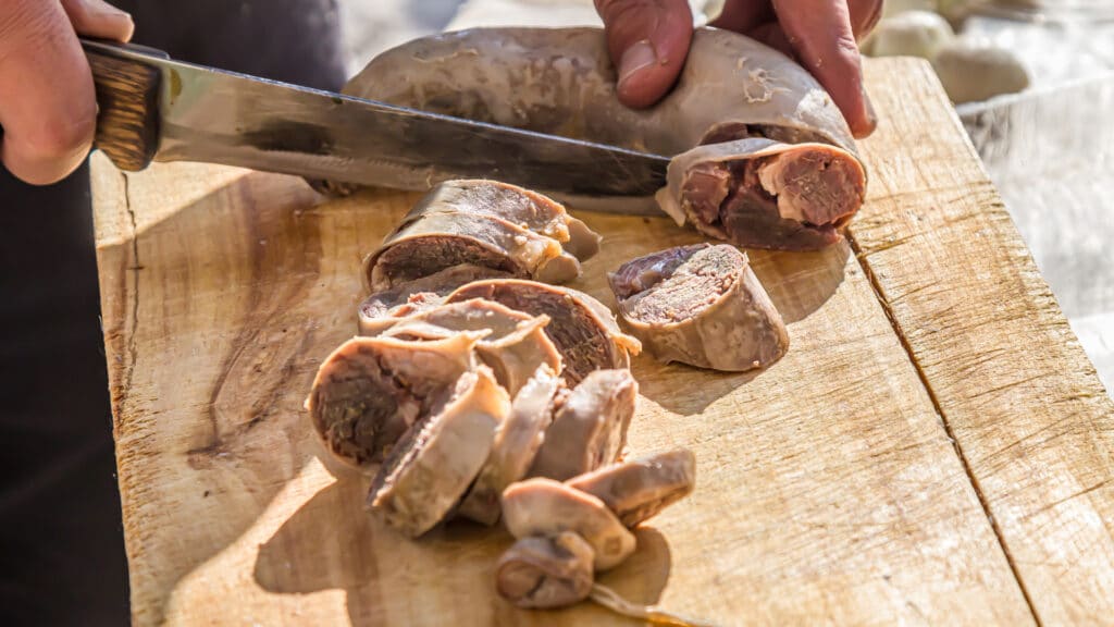 Полностью посвященную казы улицу нашел блогер в Ташкенте