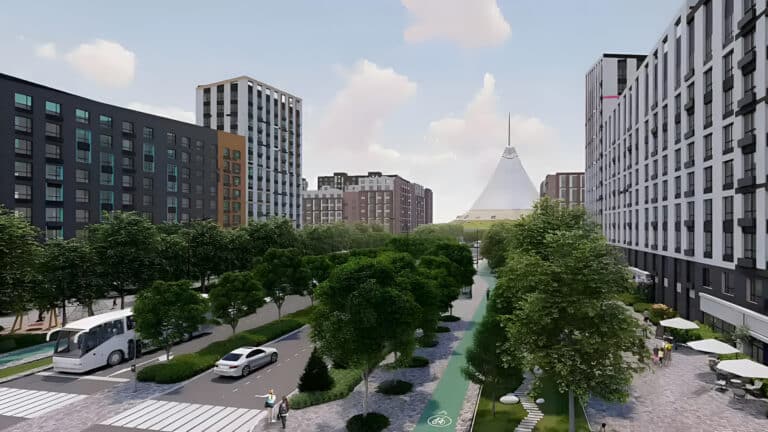 Когда в Астане завершат строительство крупнейшего бульвара Green Line