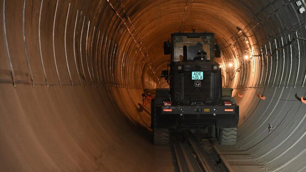 Алматы метро құрылысы Қалқаман станциясы