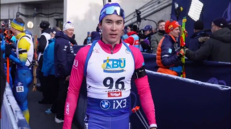 Казахстанские биатлонисты не набрали очков на третьем этапе Кубка мира во Франции