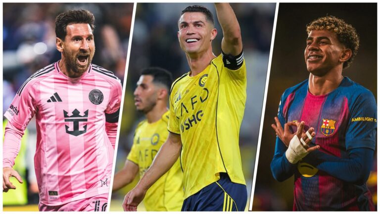 Роналду, Месси и Ямаль стали «самыми просматриваемыми» футболистами 2025 года