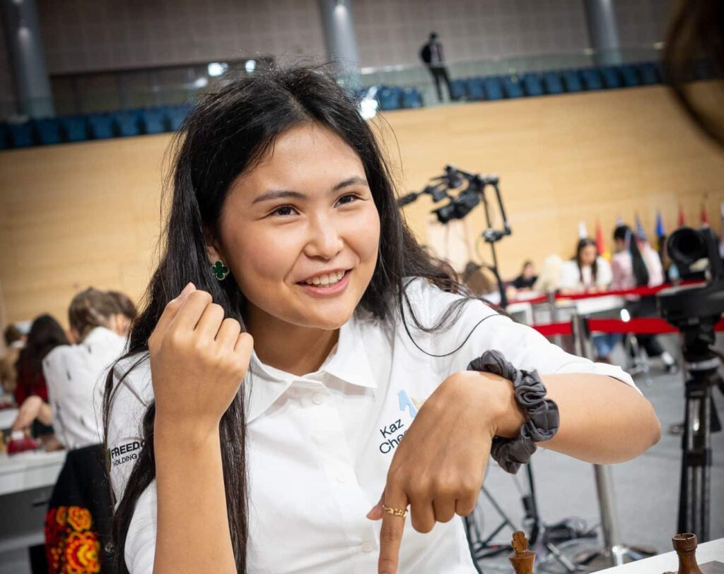 Бибісара Асаубаева блиц-шахматтан Әлем чемпионы болды / Фото: Қазақстан Шахмат Федерациясы