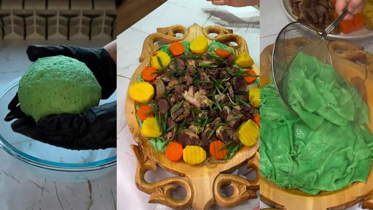 Казнет не оценил зеленый бешбармак с тестом из шпината