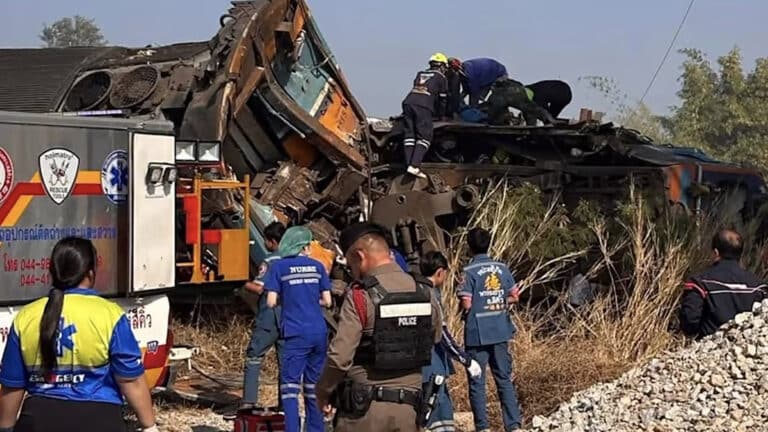 Tragedy in Thailand: 22 dead as construction crane crushes moving passenger train