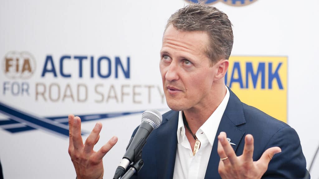 PRAGUE - JUNE 28: German Formula One racing driver Michael Schumacher in Prague, Czech republic, June 28, 2012