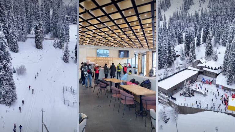 Визит-центр за 380 млн тенге на месте заброшенного отеля открылся в горах Алматы