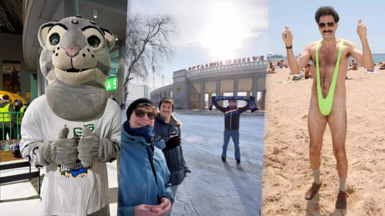 Матч «Кайрат» — «Брюгге» запомнился казахстанцам Боратами и потерявшимися фанатами