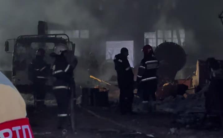 Пожар вспыхнул в промзоне Павлодара