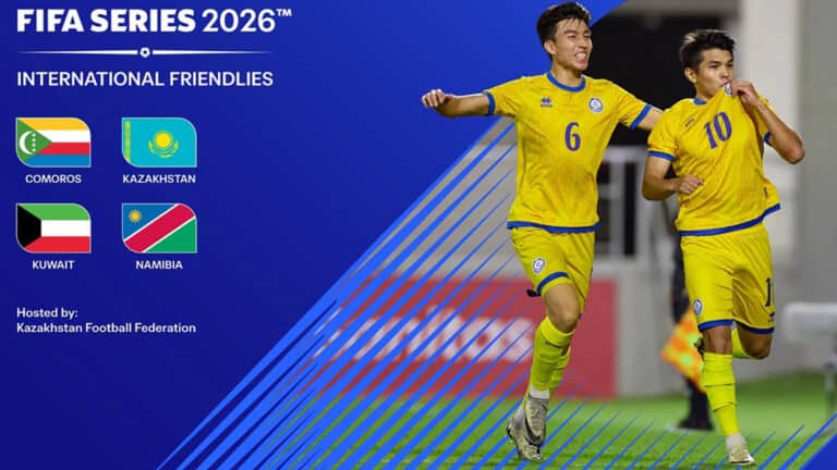 Казахстан в FIFA Series-2026 сыграет с Кувейтом, Намибией и Коморами