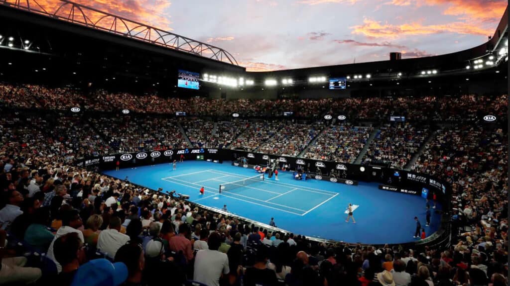 Арена Рода Лейвера в Мельбурне, одна из трех главных площадок турнира