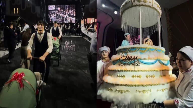 Торт мечты и необычный тойбастар - как Елдос Колобок отметил рождение сына