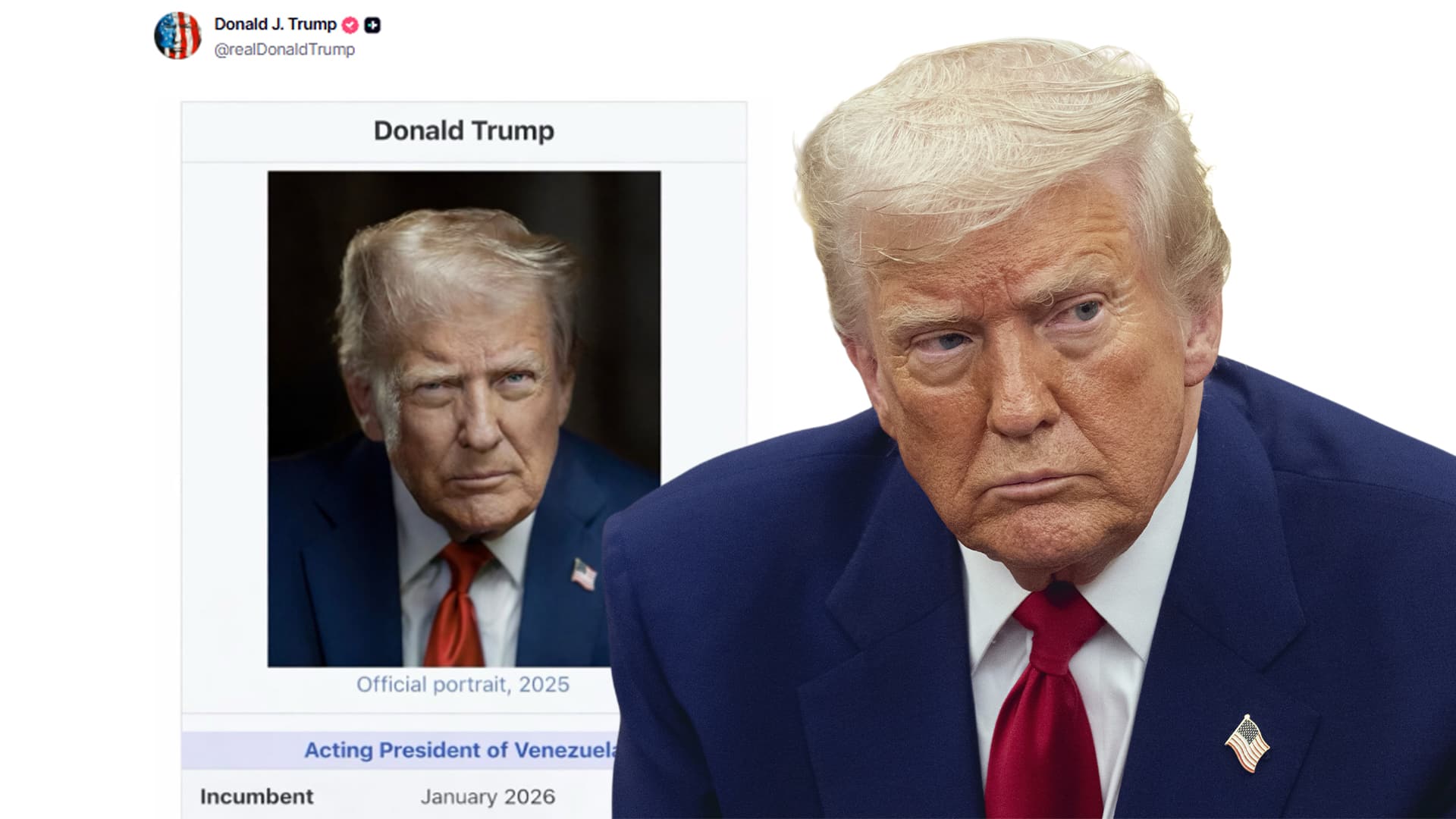 Трамп выложил мем с собой в роли главы Венесуэлы, Trump, meme