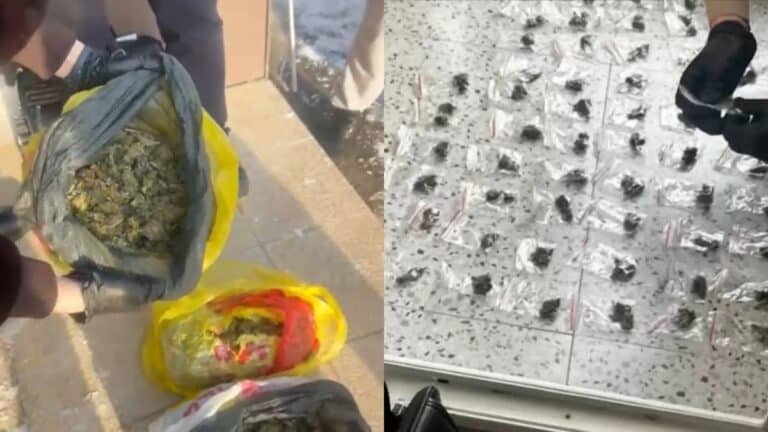 Житель Астаны пытался выбросить с балкона почти 3 кг марихуаны