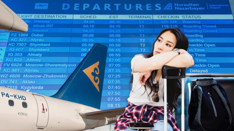 Вечерние рейсы Air Astana из Алматы задерживаются из-за тумана