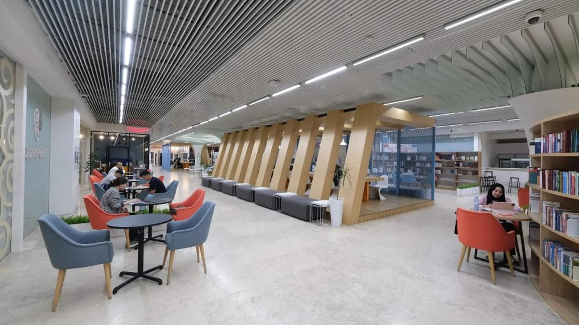 Кітапхана Алматы қаласы заманауи жаңа