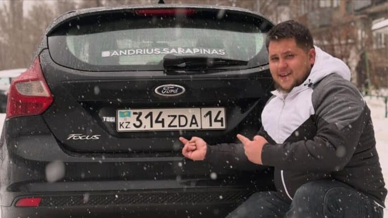 Нецензурный госномер получил автоблогер из Павлодара
