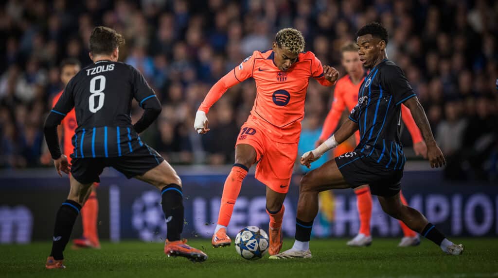 5 ноября каталонец Ламин Ямаль свой гол в ворота «Брюгге» забил, но «Барса» победить не смогла – 3:3