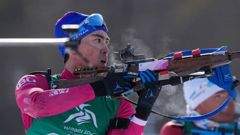 Мужская сборная Казахстана заняла 16-е место в эстафете на ЭКМ по биатлону в Германии