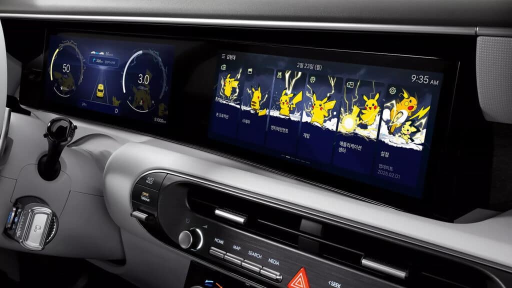 Hyundai превратила приборную панель в Pokedex с Пикачу