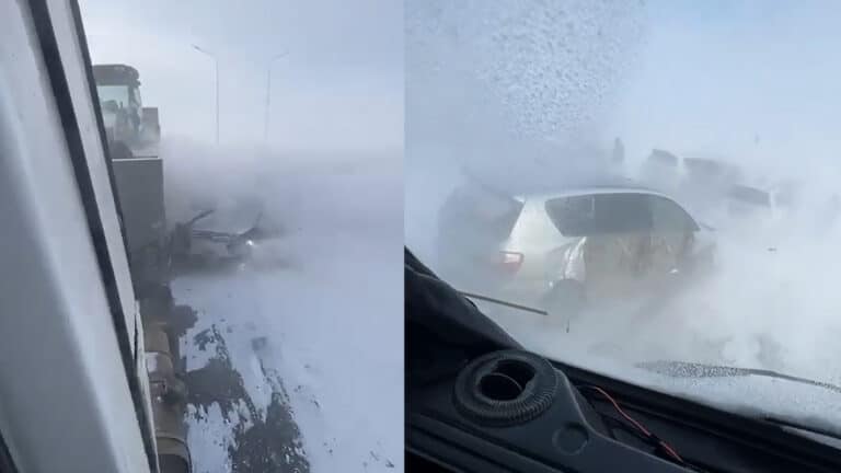 Сразу 10 автомобилей пострадали в ДТП на трассе Актобе – Астрахань