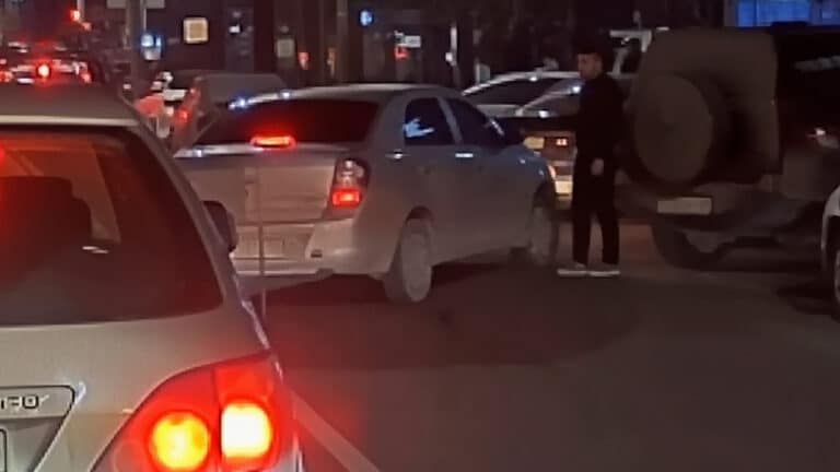 В Алматы водитель эффектно припарковался в стиле фильмов «Форсаж» (Видео)