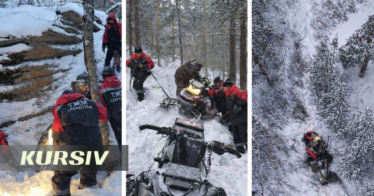 Двух мужчин эвакуировали из снежной ловушки в горах Карагандинской области