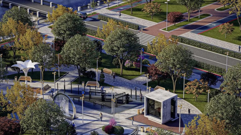 Линейный парк за 939 млн тенге откроется в Таразе к маю 2026-го