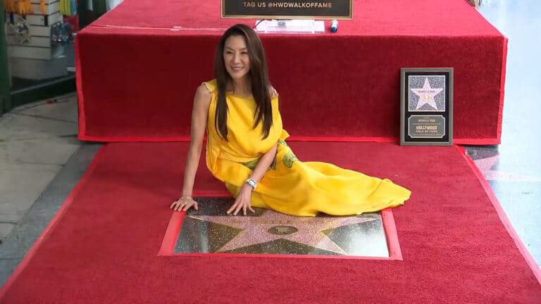 Актрису Мишель Йео увековечили на Аллее славы в Лос-Анджелесе